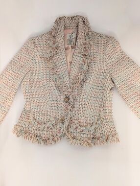 NWOT Women's (Size 6) ICE Cream Tweed Jacket/Blazer